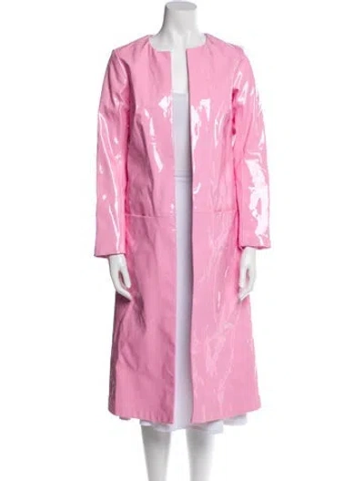Pre-owned Staud Coat In Pink
