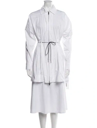 Pre-owned Staud Coat In White