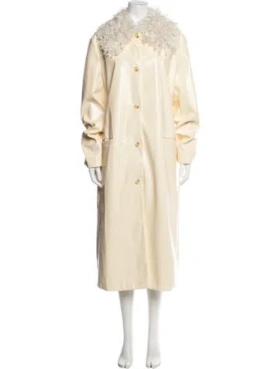 Pre-owned Staud Coat In Yellow