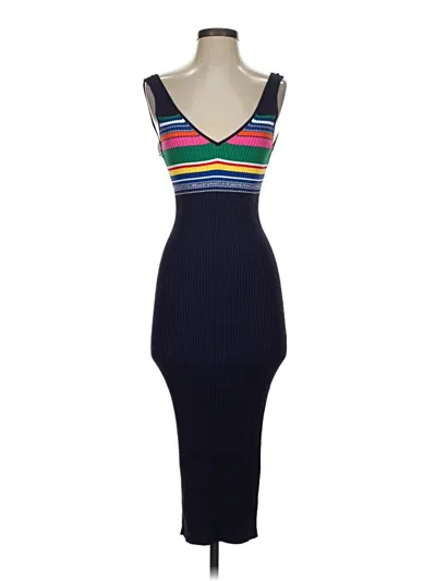 Pre-owned Staud Cocktail Dress In Blue