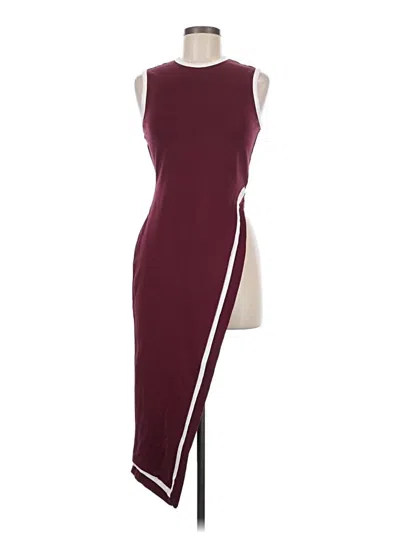 Pre-owned Staud Cocktail Dress In Burgundy