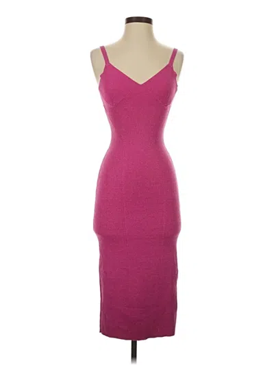 Pre-owned Staud Cocktail Dress In Burgundy