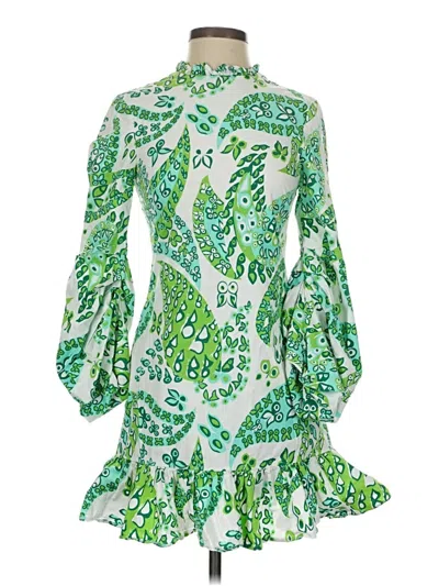 Pre-owned Staud Cocktail Dress In Green