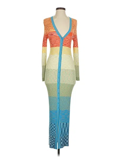 Pre-owned Staud Cocktail Dress In Orange