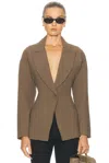 Staud Cole Blazer In Brown