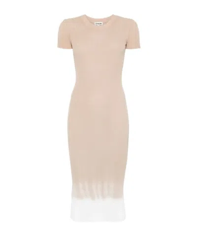 Staud Colleen Midi Dress In Neutral