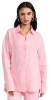 Staud Colton Shirt Pearl Pink