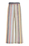 Staud Cora Striped Knit Pants