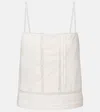 Staud Corinna Embroidered Cotton Voile Top In White