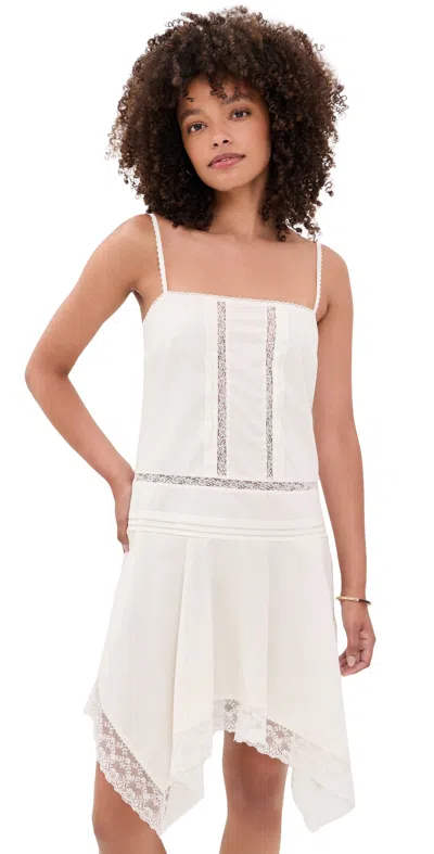 Staud Corinna Mini Dress Ivory In White