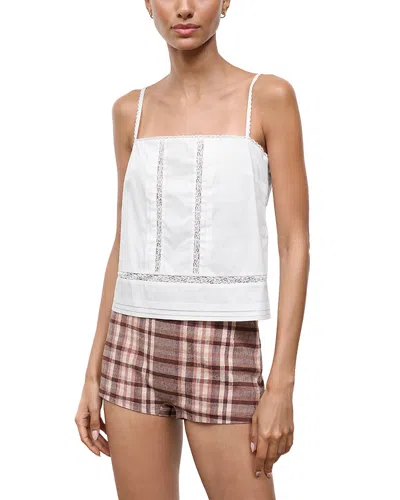 Staud Corinna Cotton Top In White