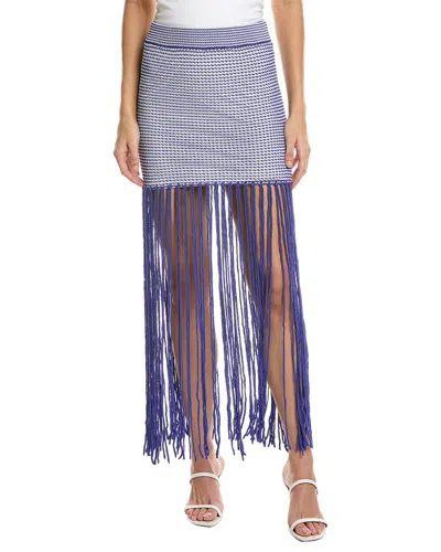 Staud Cossette Skirt In Blue