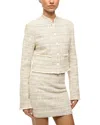 Staud Costero Jacket In Ivory Multi