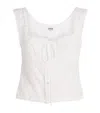 Staud Lou Broderie Anglaise Cotton Top