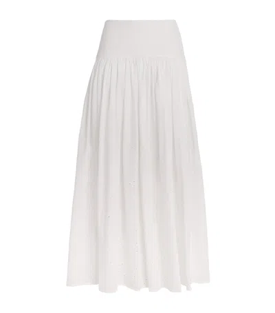 STAUD COTTON PROCIDA MAXI SKIRT
