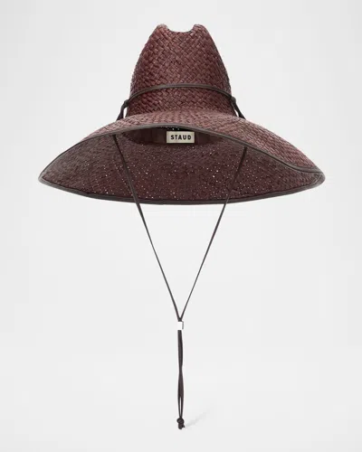 Staud Cove Straw Hat In Brown