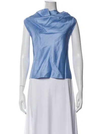 Pre-owned Staud Cowl Neck Sleeveless Top In Multi