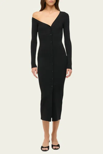 Staud Craftsman Sweater Dress In Black