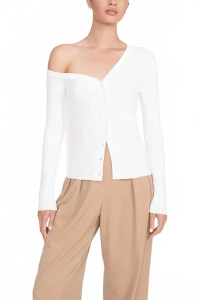Staud Craftsman Sweater In Ivory In Multi
