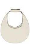 Staud Crescent-shaped Cream Leather Mini Moon Bag
