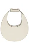 Staud Crescent-shaped Cream Leather Mini Moon Bag