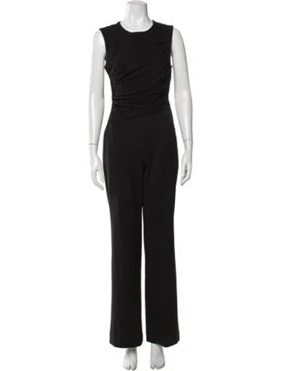 Pre-owned Staud Crew Neck Jumpsuit In Black
