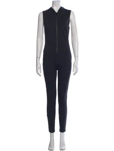 Pre-owned Staud Crew Neck Jumpsuit In Blue