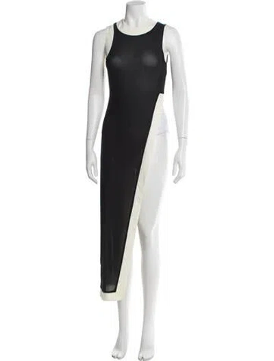 Pre-owned Staud Crew Neck Long Dress