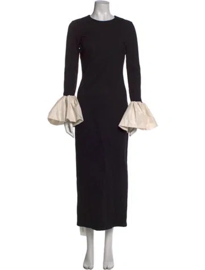 Pre-owned Staud Crew Neck Long Dress