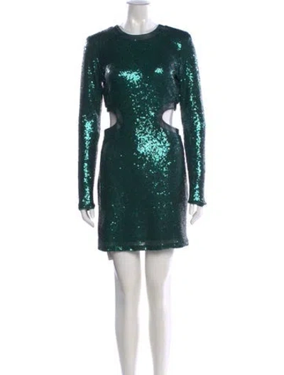 Pre-owned Staud Crew Neck Mini Dress