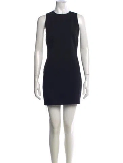 Pre-owned Staud Crew Neck Mini Dress In Multi