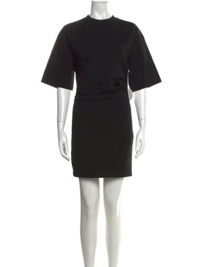 Pre-owned Staud Crew Neck Mini Dress W/ Tags In Black