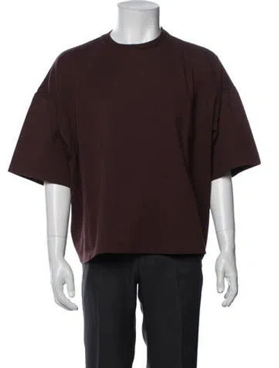 Pre-owned Staud Crew Neck Short Sleeve T-shirt In Purple