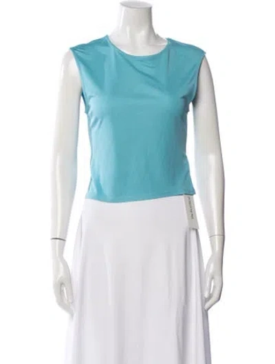 Pre-owned Staud Crew Neck Sleeveless Top In White