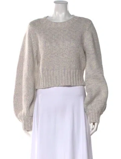 Pre-owned Staud Crew Neck Sweater In Blue/metallic