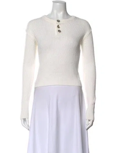 Pre-owned Staud Crew Neck Sweater In Neutral