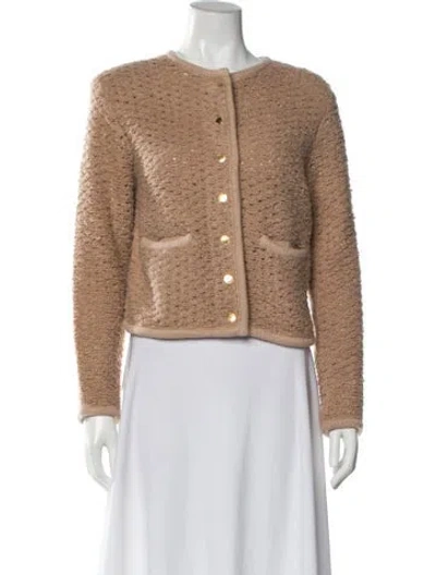 Pre-owned Staud Crew Neck Sweater In Neutral