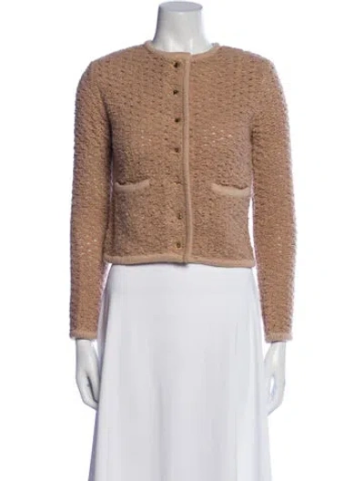 Pre-owned Staud Crew Neck Sweater In Neutral