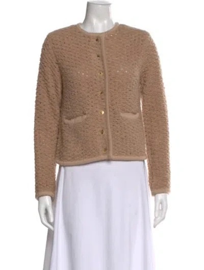 Pre-owned Staud Crew Neck Sweater In Neutral