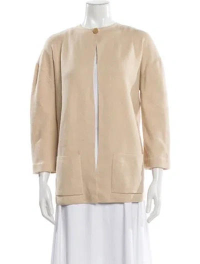 Pre-owned Staud Crew Neck Sweater In Neutral