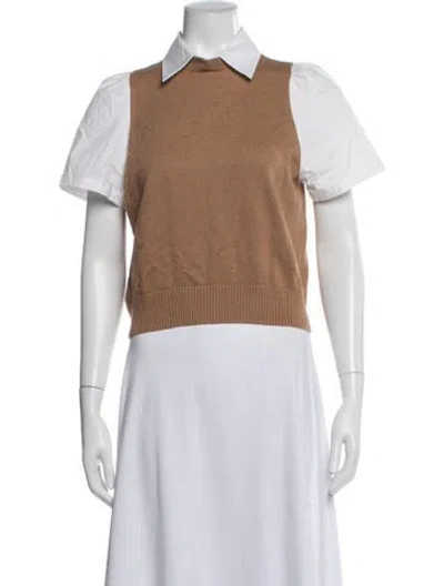 Pre-owned Staud Crew Neck Sweater In Neutrals