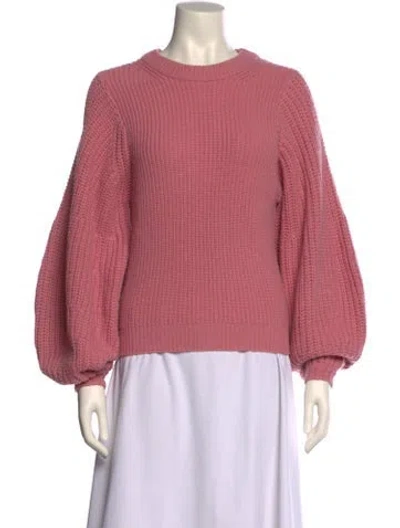 Pre-owned Staud Crew Neck Sweater In Pink