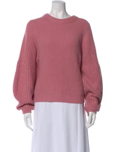 Pre-owned Staud Crew Neck Sweater In Pink