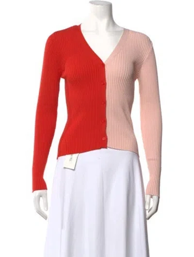Pre-owned Staud Crew Neck Sweater In Pink