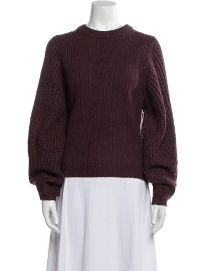 Pre-owned Staud Crew Neck Sweater W/ Tags In Brown