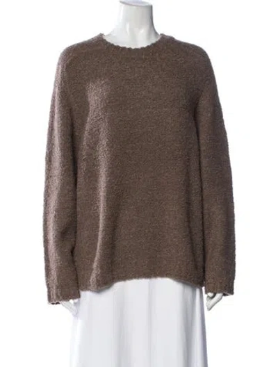 Pre-owned Staud Crew Neck Sweater W/ Tags In Brown