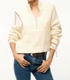 Staud Cropped Hampton Sweater In Jungle Leopard