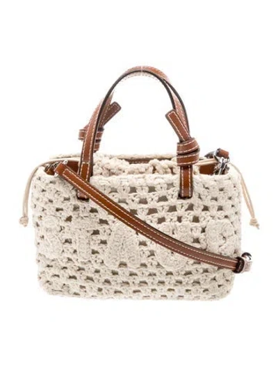 Pre-owned Staud Crossbody Bag Small In Neutral