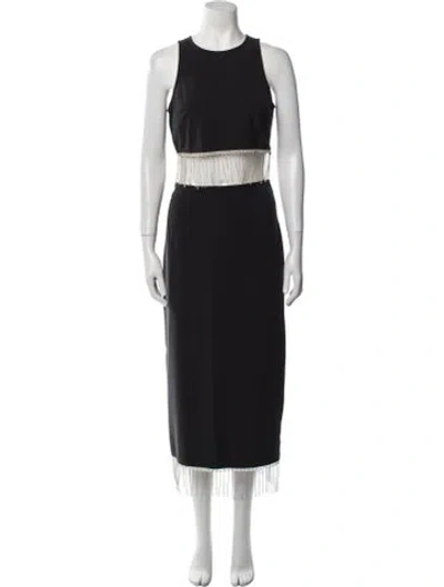 Pre-owned Staud Crystal Embellishments Skirt Set In Black