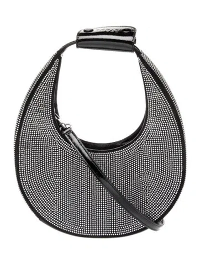 Pre-owned Staud Crystal Evening Bag In Black/metallic